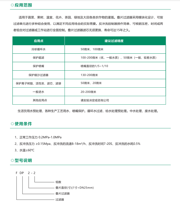 叠片过滤器 - 智能制造 - 解决方案 - 